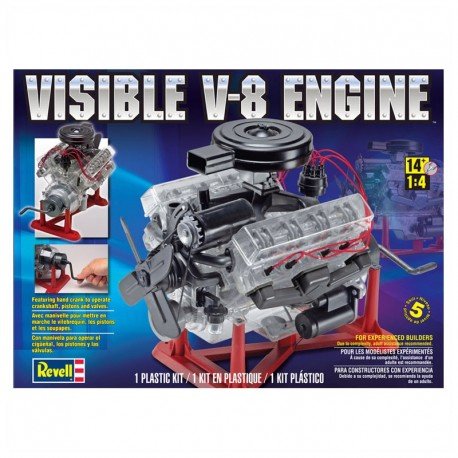 Visible V-8 Engine Model Kit