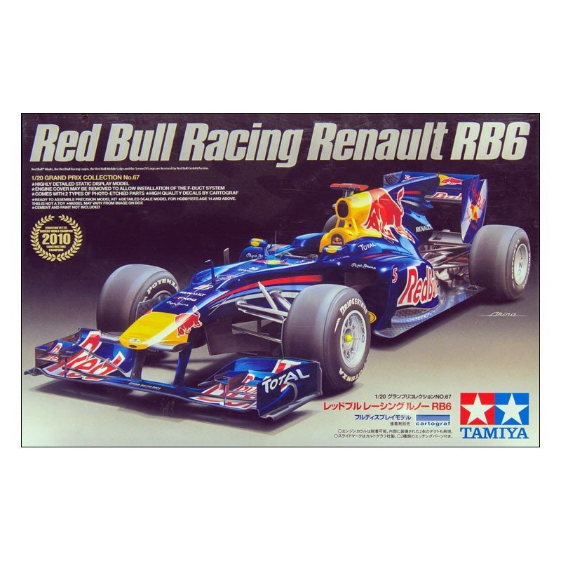 Tamiya Red Bull Racing Renault RB6 Car Model Kit